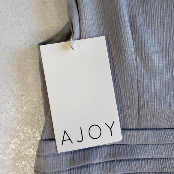 Ajoy Sleeveless Jumpsuit Women Size 10 with Waist Detail Greyblue New With Tags - Picture 10 of 12